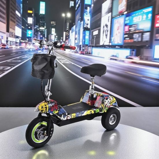 صورة سكوتر كهربائي 3 كفرات ناري